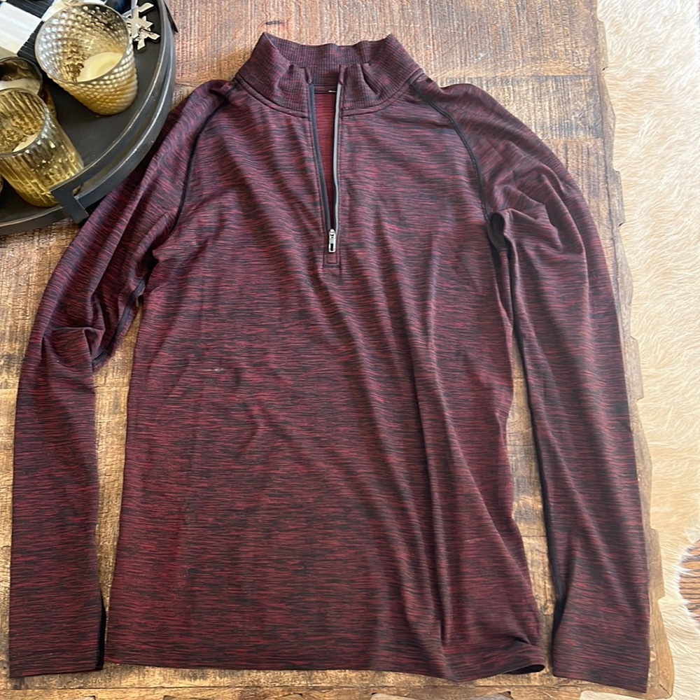 Men’s red Heather Lululemon quarter zip